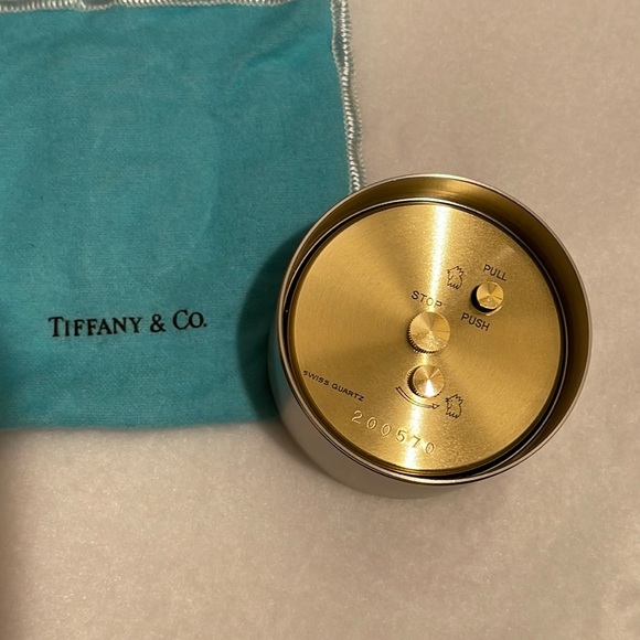Vintage tiffany & co. Travel alarm clock/desk clock - Picture 5 of 6
